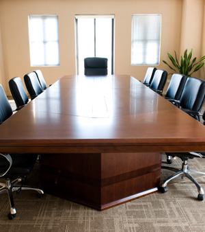 wooden conference tables